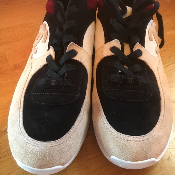 Chanel multi-colored suede runners sized 13 US. Authentic. No flaws. Worn once. - Picture 2 of 8